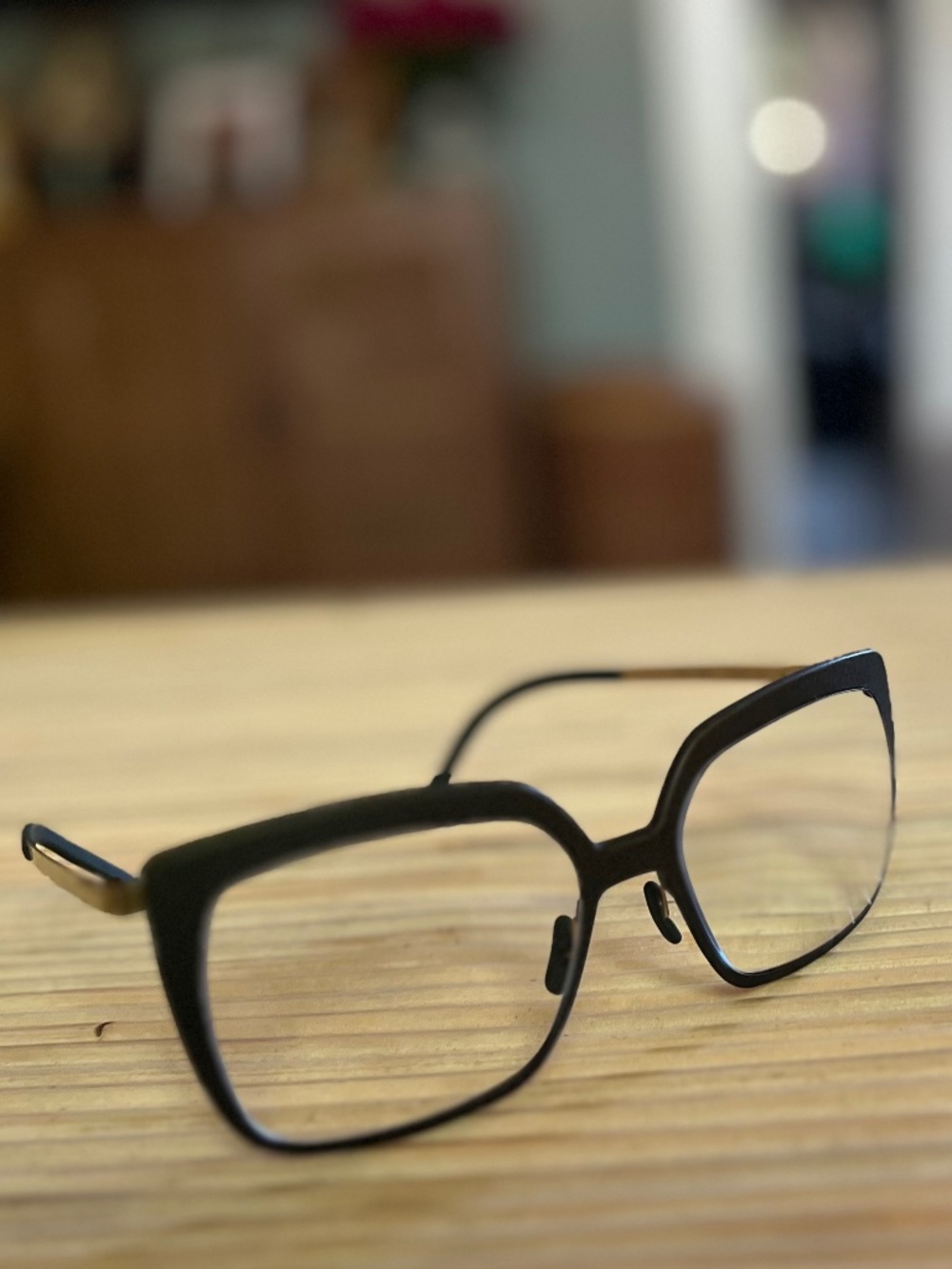Götti Luxury Swiss Eyeglass Frames - Style Elana - Color Moss/Gold